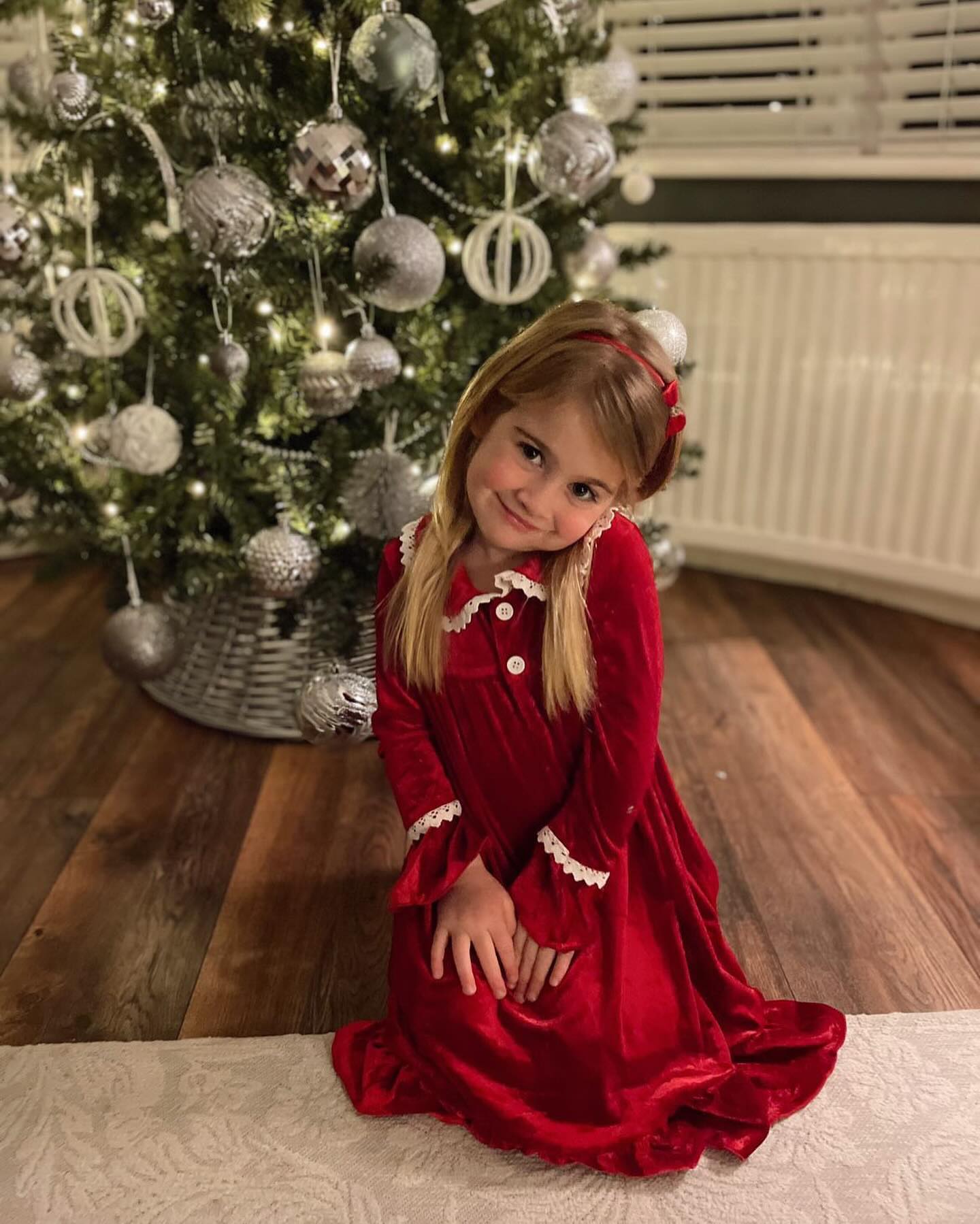 Red Velvet Matching Family Christmas Pajamas