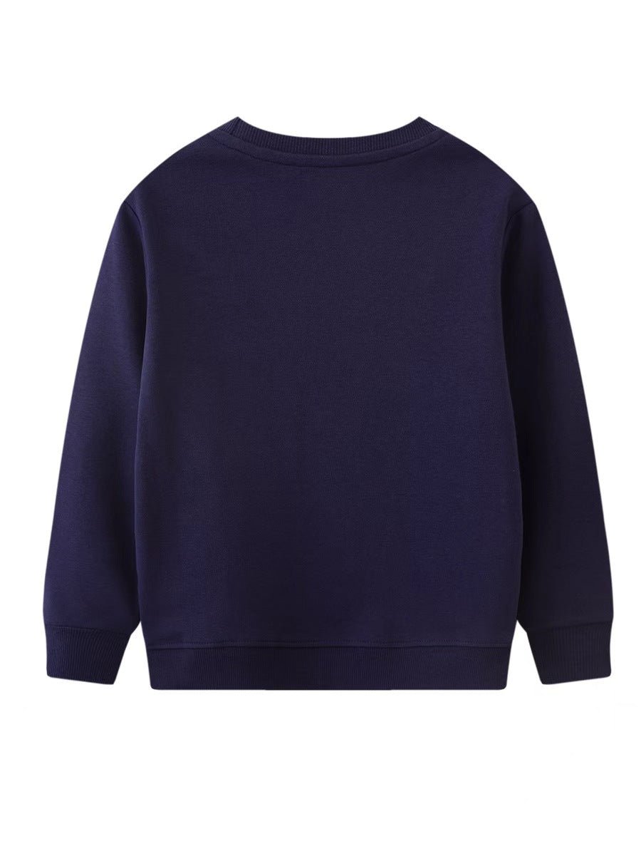Blue Christmas Truck Print Children's Sweatshirt