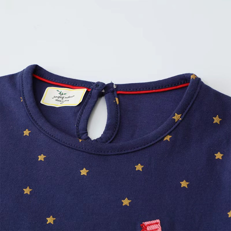 Christmas Elk Girls Knitted Dress