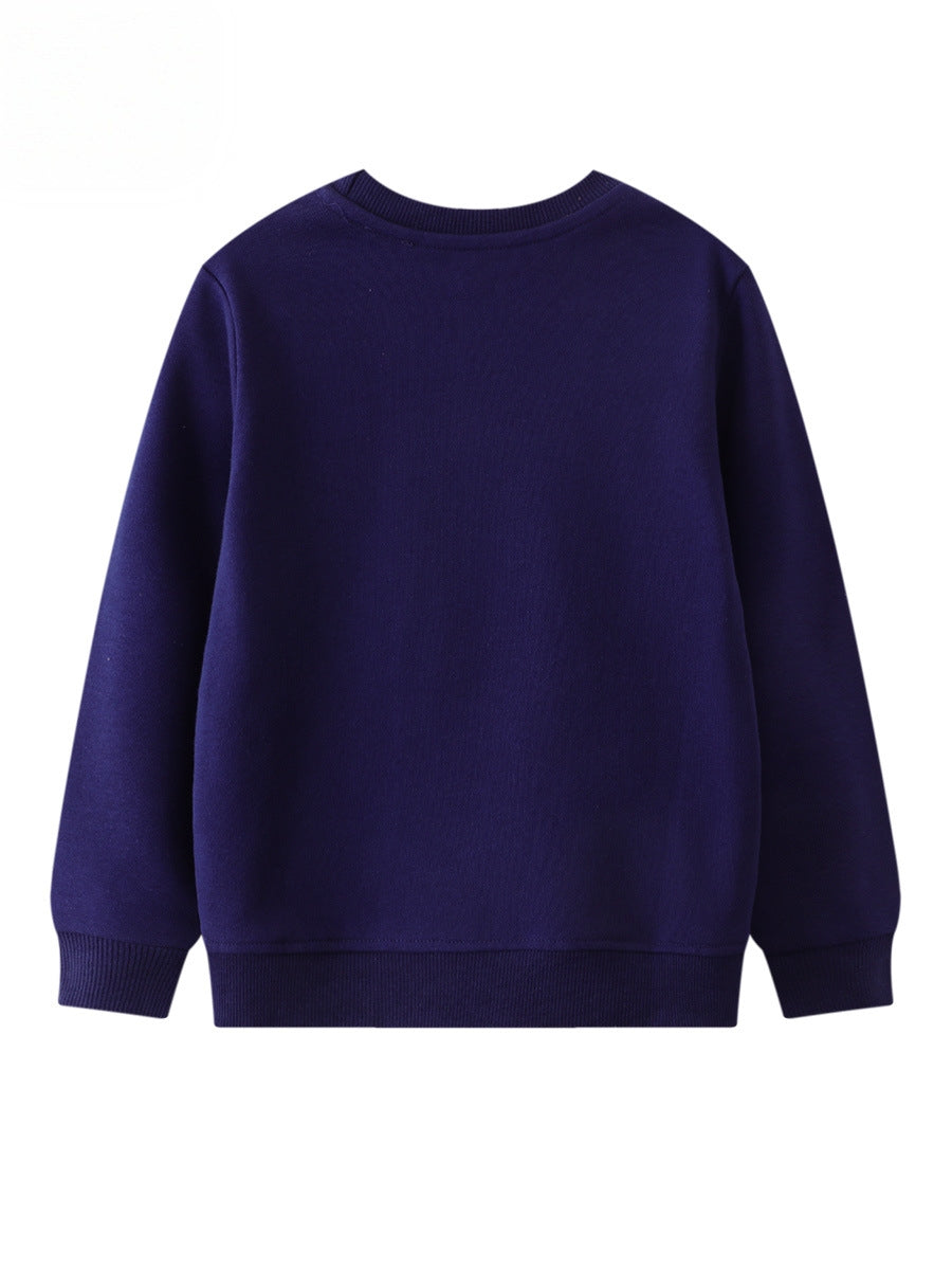 Blue Zebra Print Children's Sweatshirt