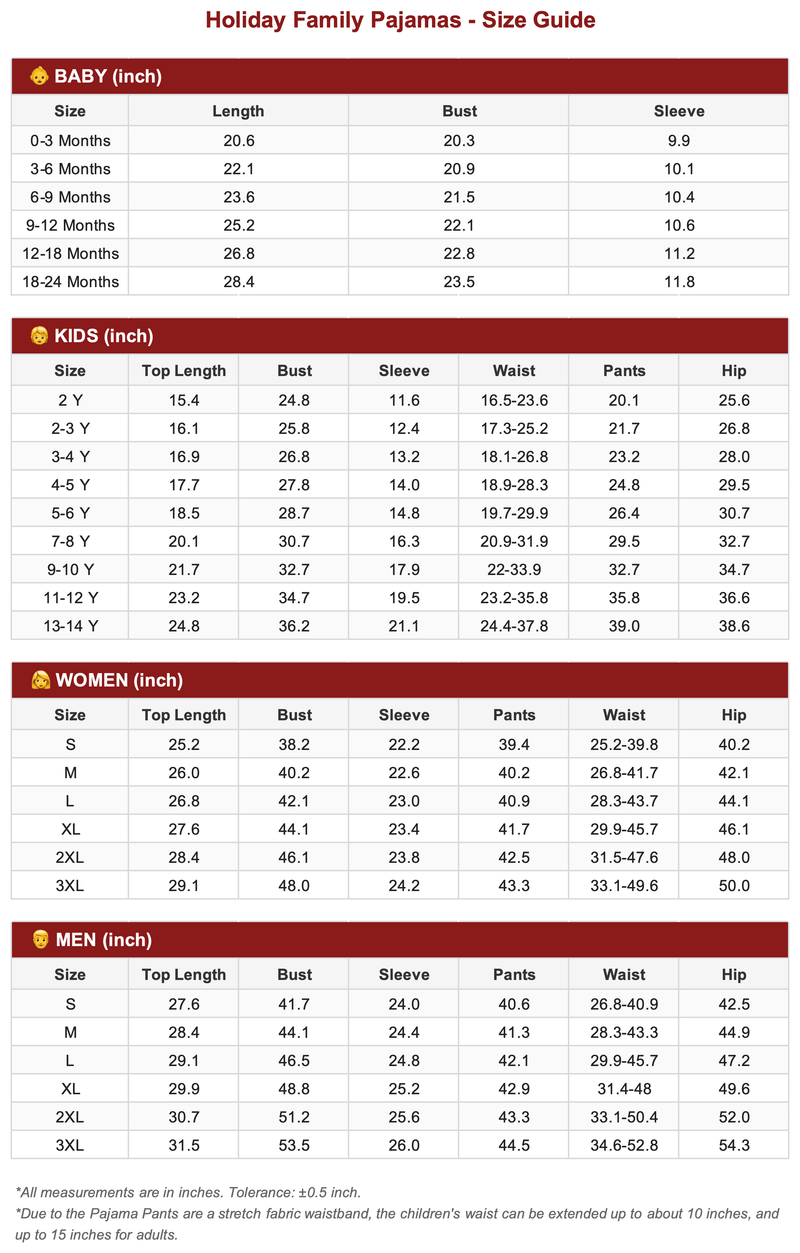 Size Guide 1