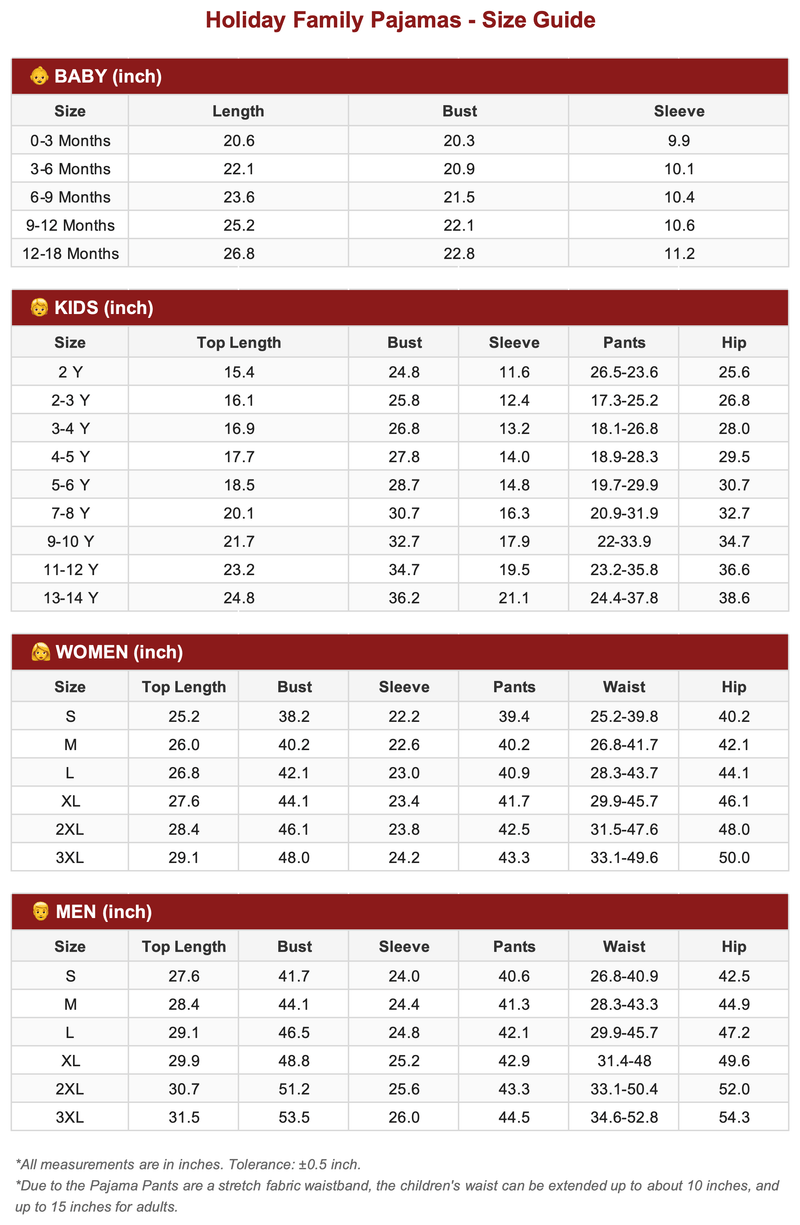 Size Guide 1