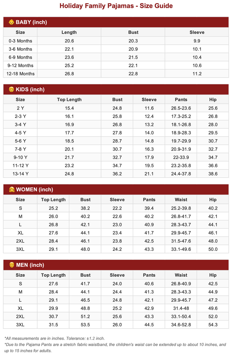 Size Chart 1