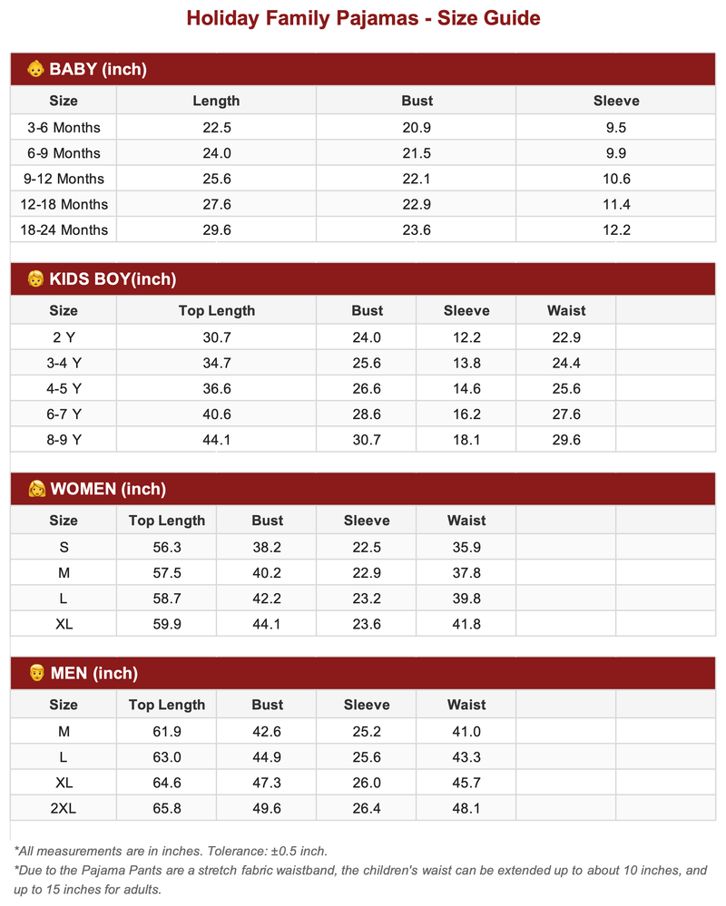 Size Guide 1