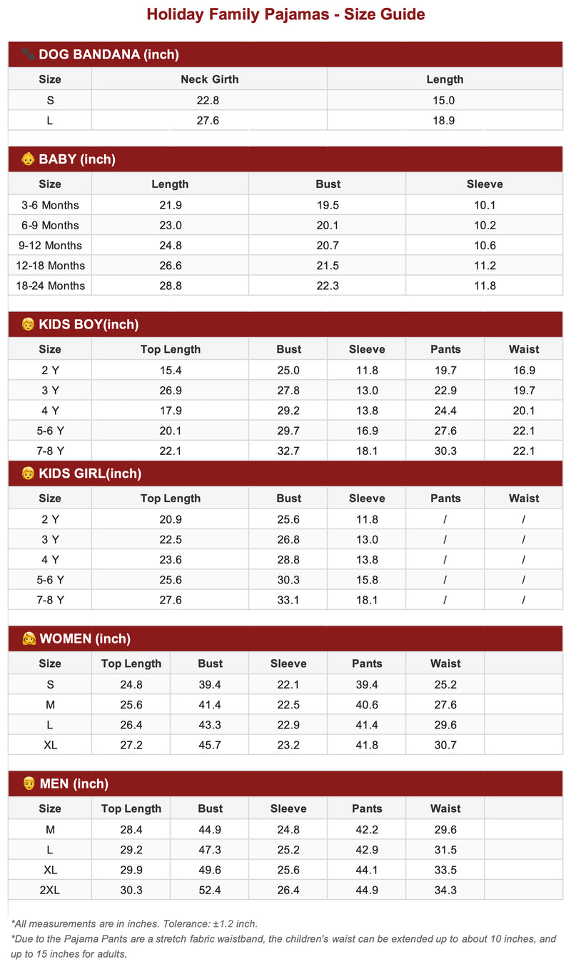 Size Chart 1