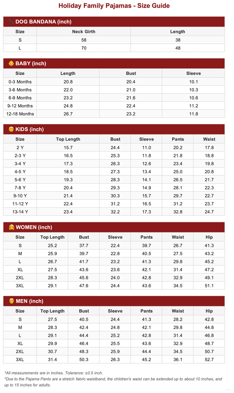 Size Guide 1
