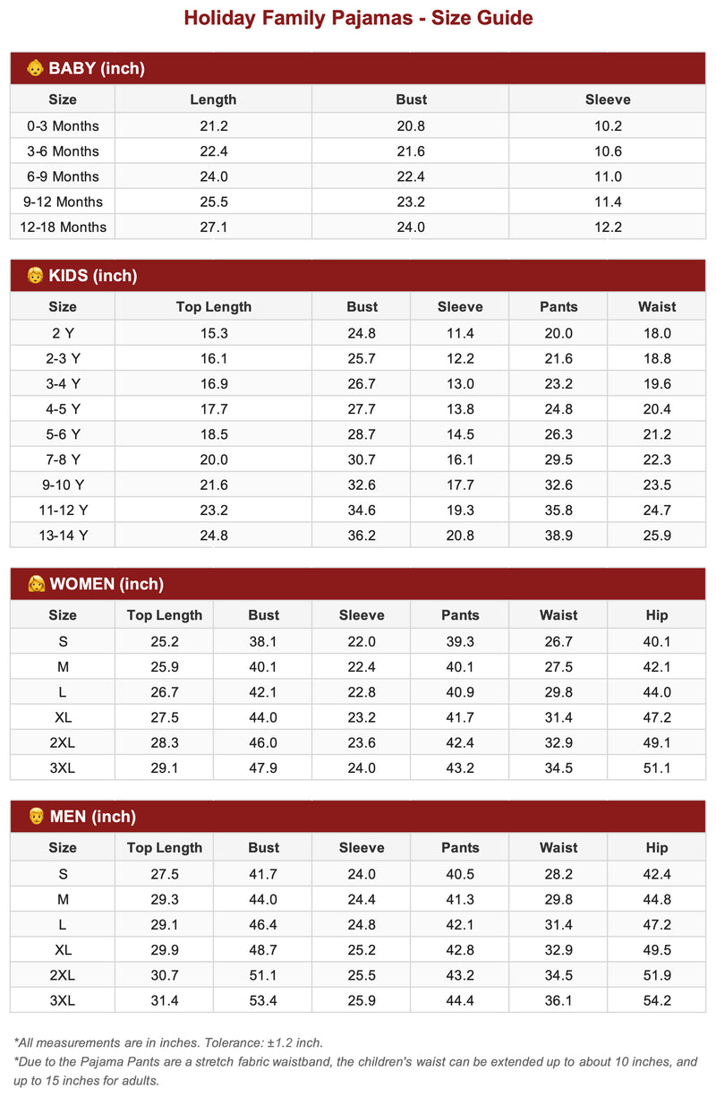 Size Chart 1