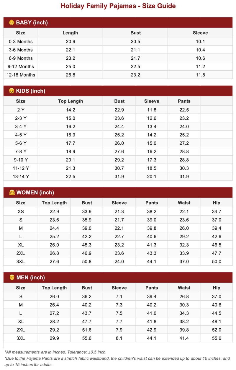 Size Guide 1