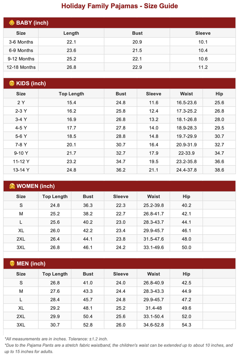 Size Chart 1