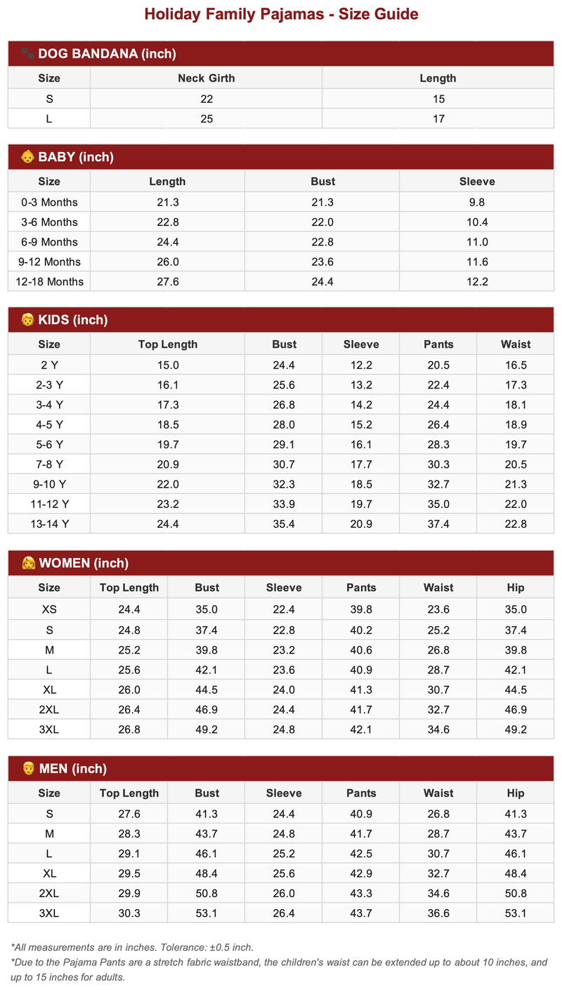 Size Guide 1