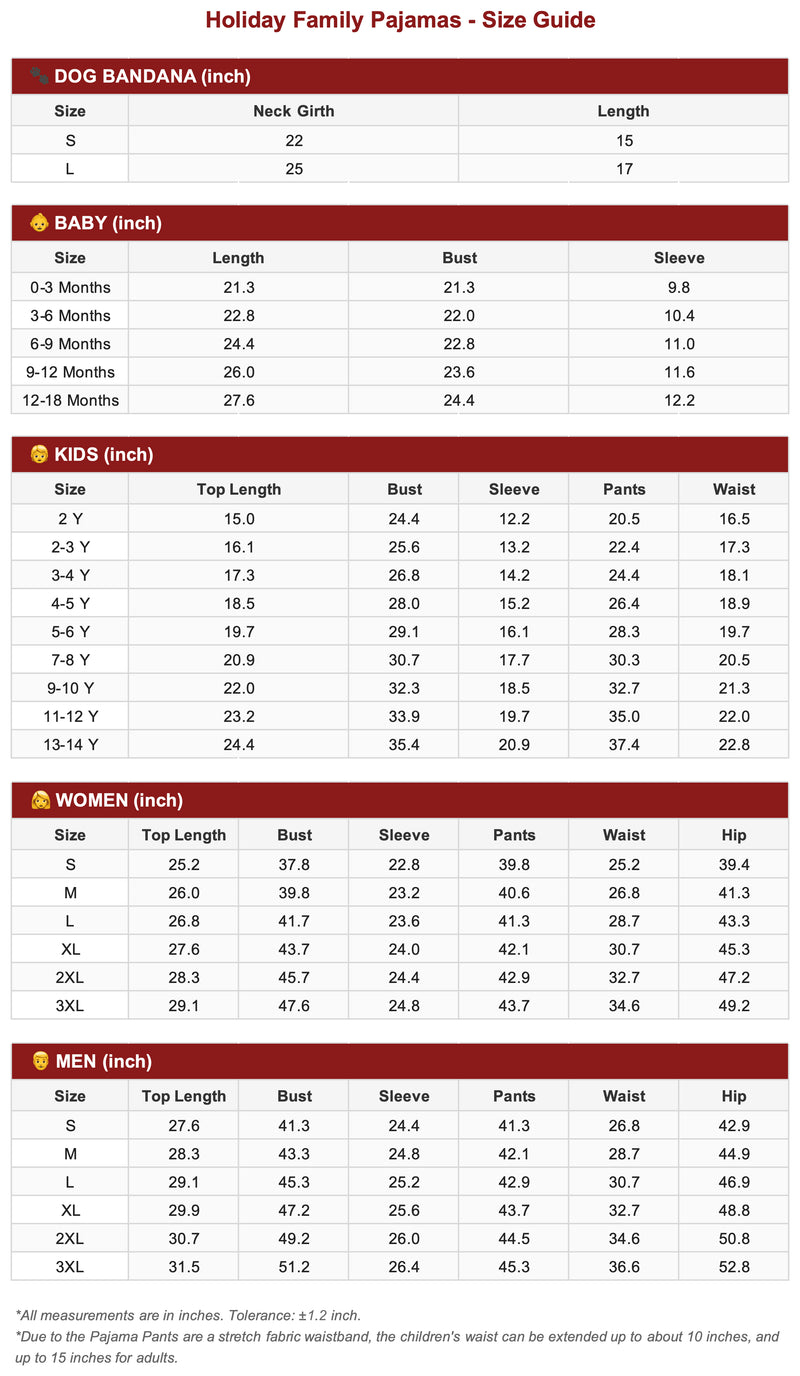 Size Chart 1