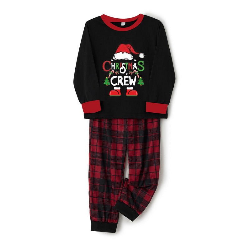 Pigiama da donna con stampa Christmas Crew – Abbigliamento da notte festivo coordinato per adulti