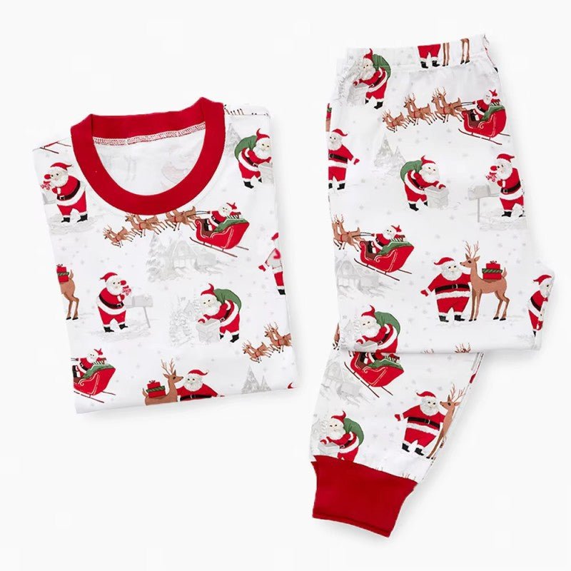 Christmas Reindeer Snowman Pajamas Size Chart – Adults Kids Baby and Dog Sizes Available