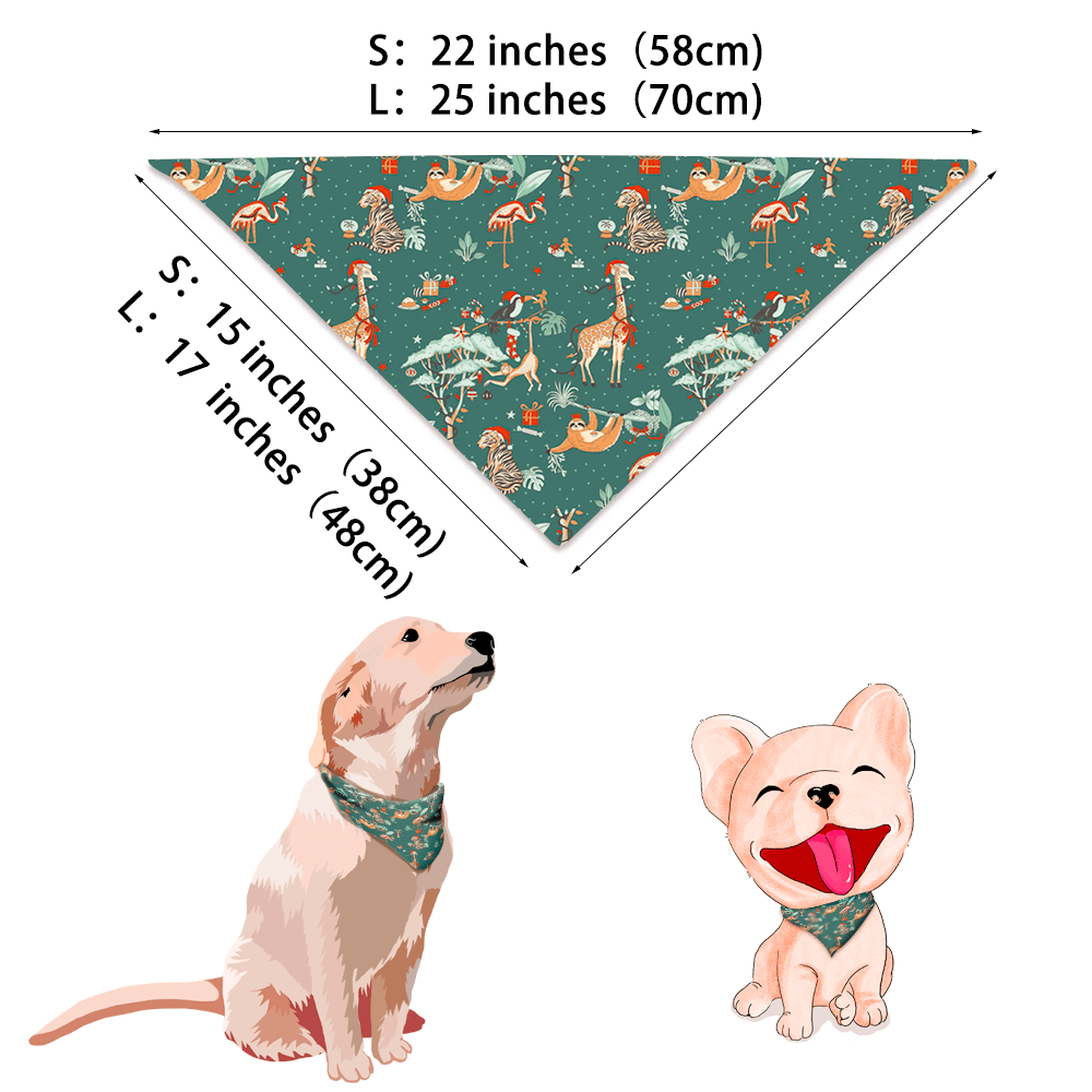Christmas Cute Animals Pajamas Print Detail – Festive Holiday Animal Print Close-Up
