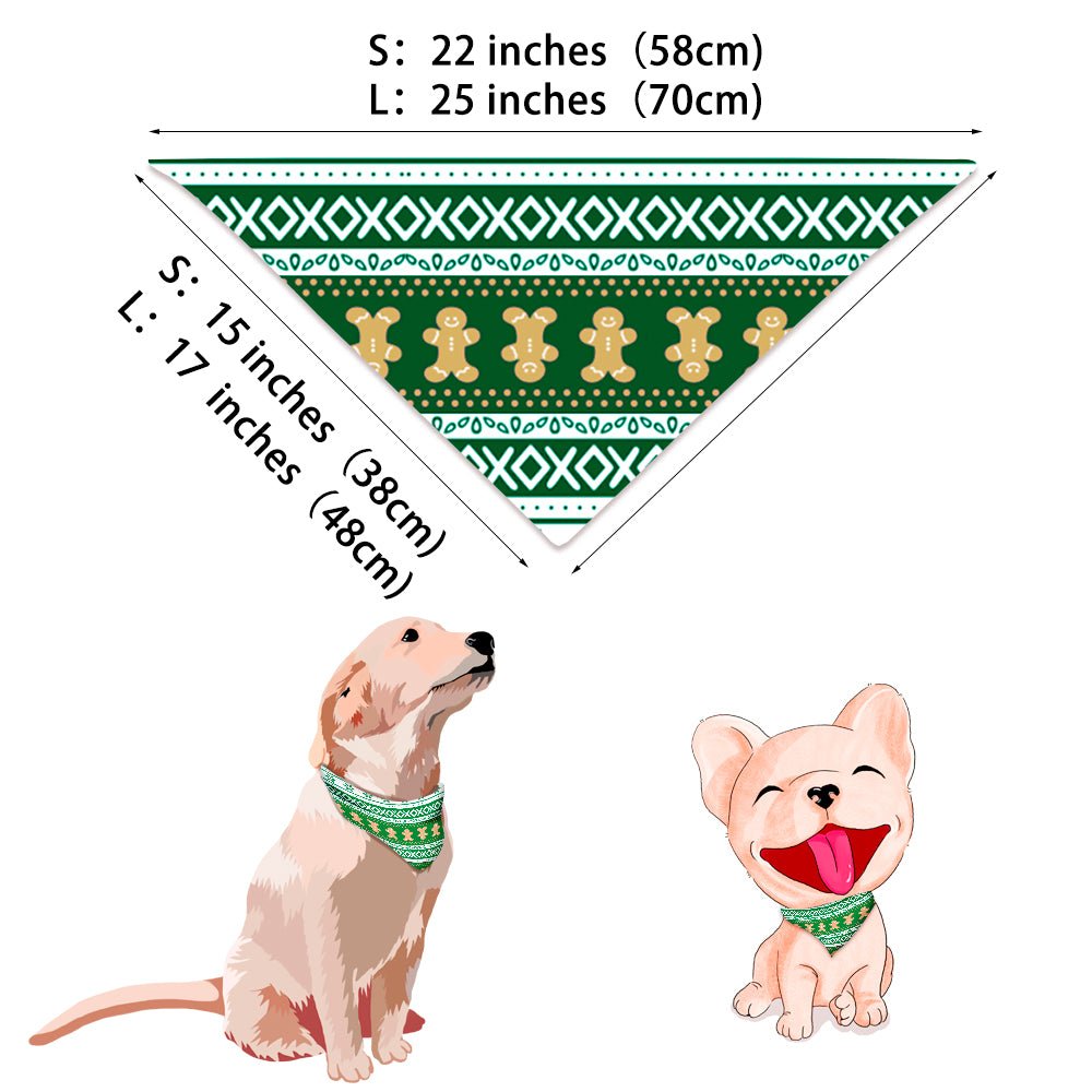 Green Gingerbread Christmas Pajamas Flat Lay – Complete Matching Family and Dog Set