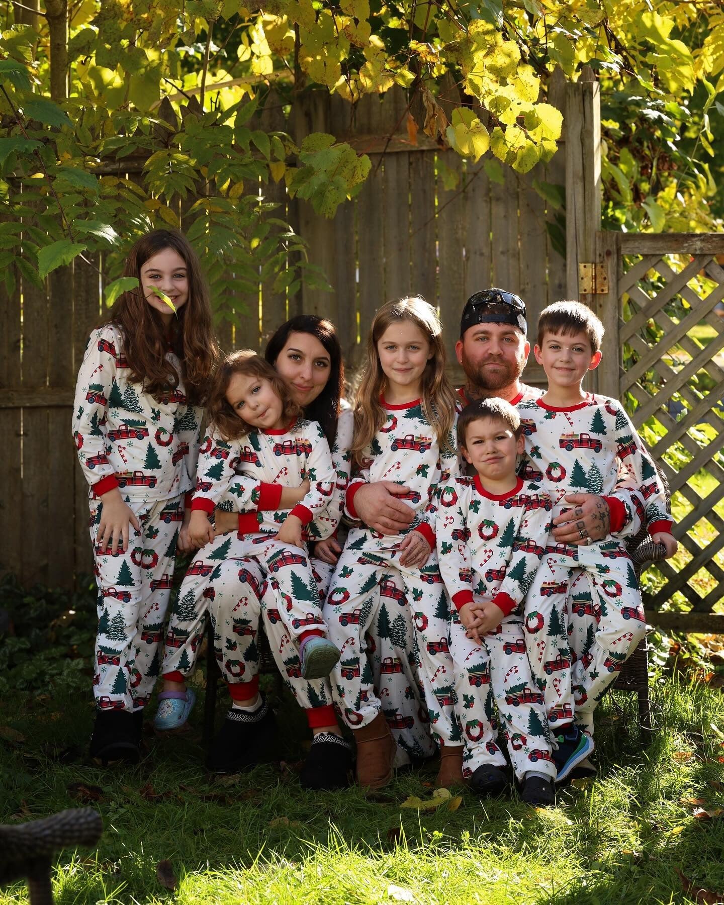 Christmas Tree Truck Matching Family Christmas Pajamas