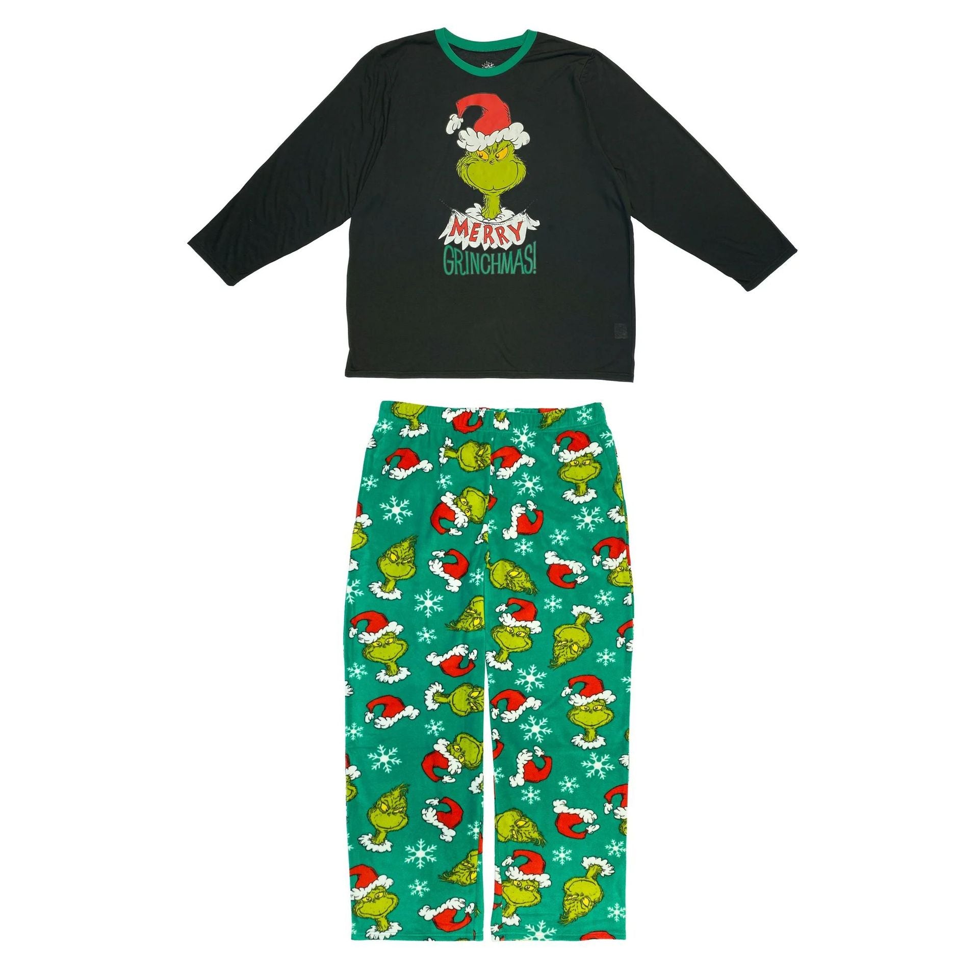 Black and Green Grinch Matching Family Christmas Pajamas