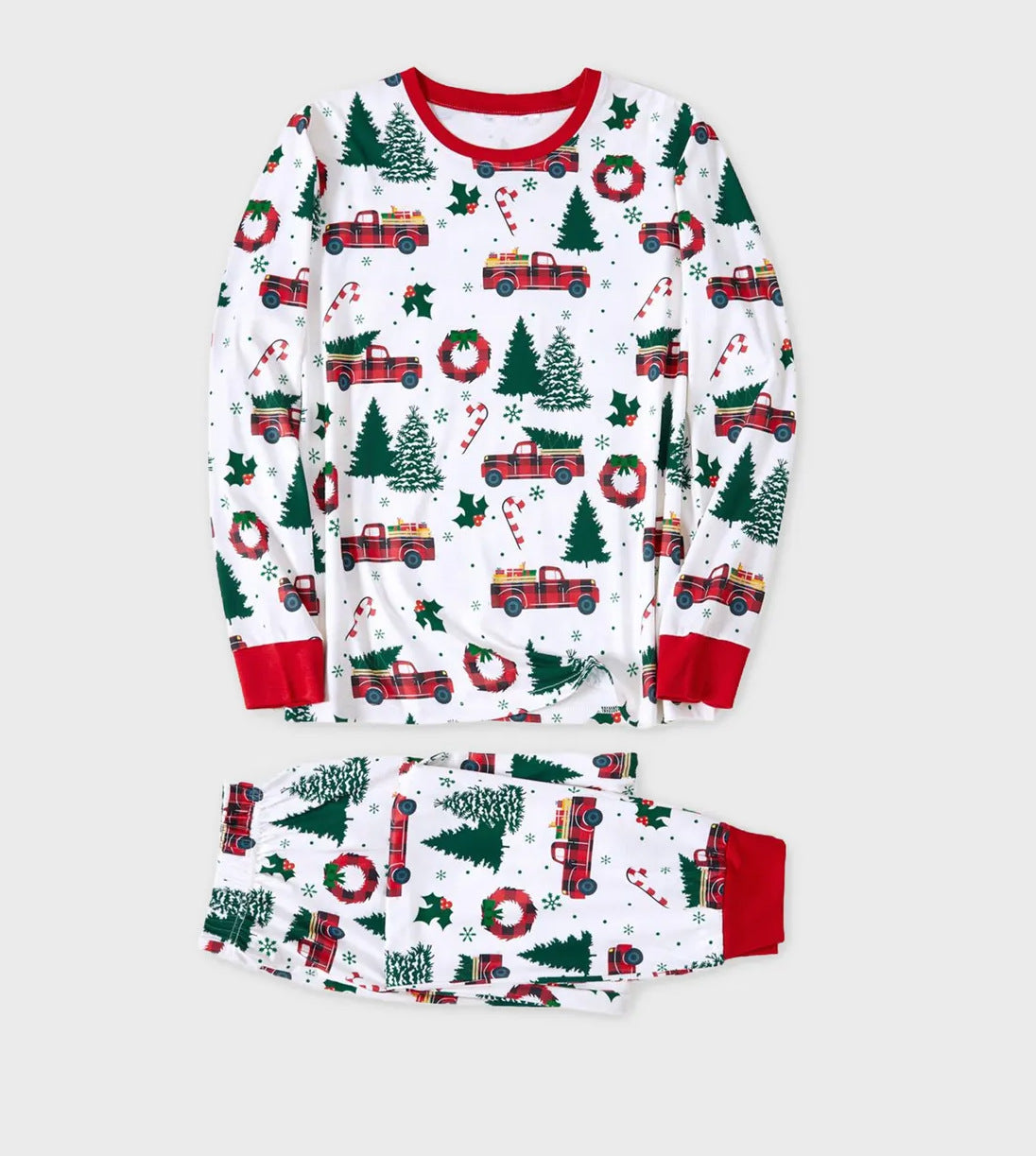 Christmas Tree Truck Matching Family Christmas Pajamas