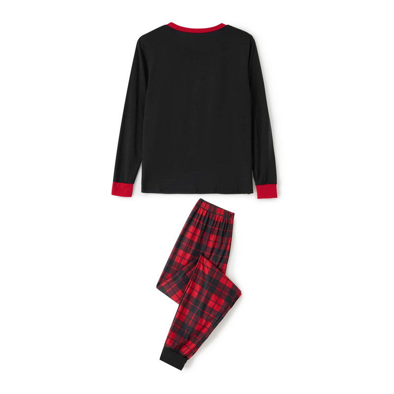 Christmas Crew Print Matching Family Pajamas-Dog Pajamas Included