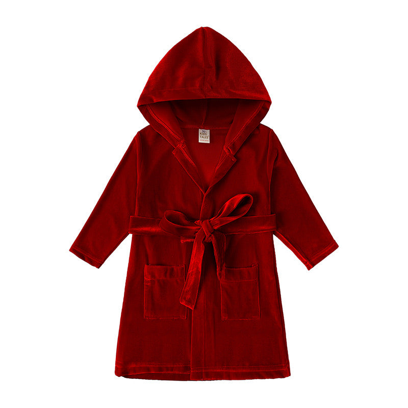 Red Velvet Christmas Pajamas Couple – Adults Matching Holiday Sleepwear