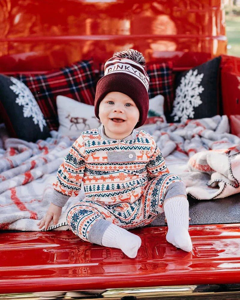 Reindeer Matching Pajamas – Cozy Family Christmas Sleepwear with Pet Outfit Included