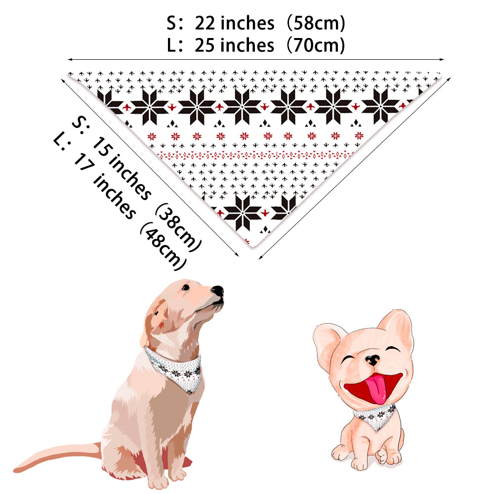 White Snowflake Christmas Pajamas Size Chart – Adults Kids Baby and Dog Sizes Available
