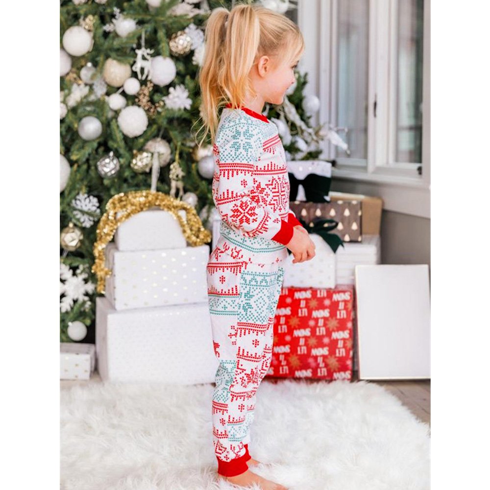 Christmas deer Snowflake Matching Family Christmas Pajamas-Dog Pajamas Included