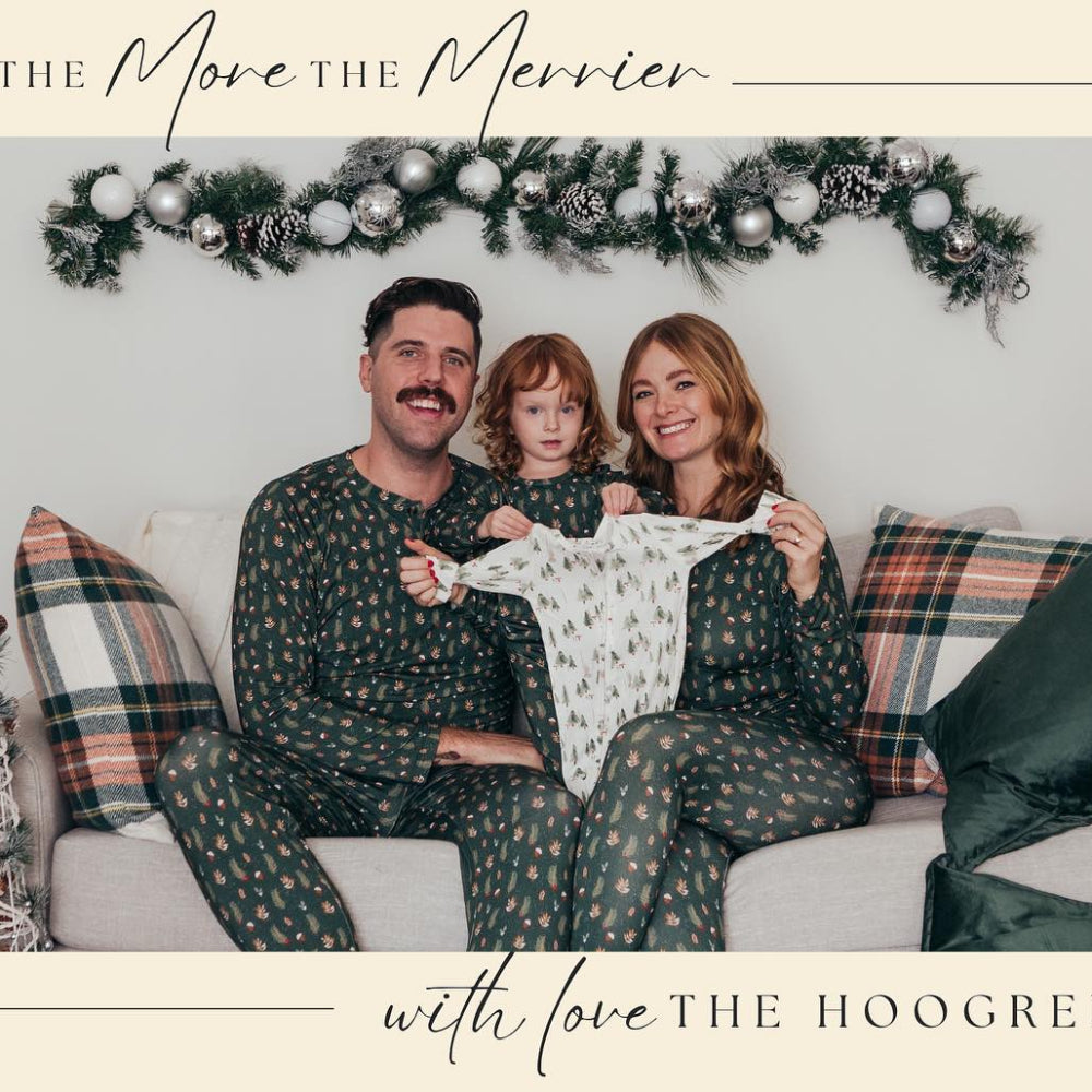 Green Christmas Tree Matching Family Christmas Pajamas-Dog Pajamas Included