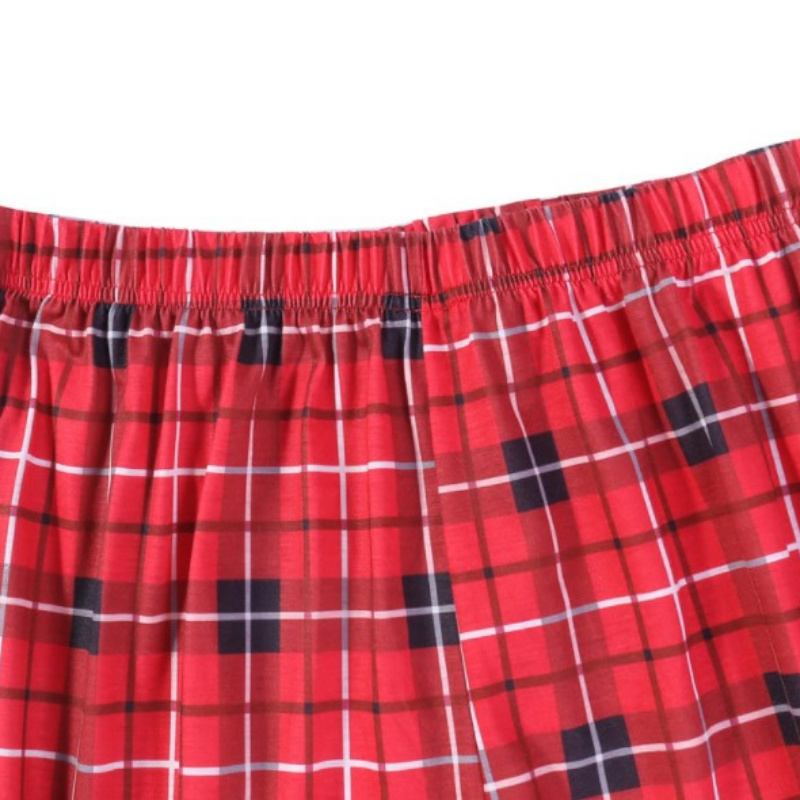 Tartan Plaid shirt Matching Family Christmas Pajamas-Dog Pajamas Included