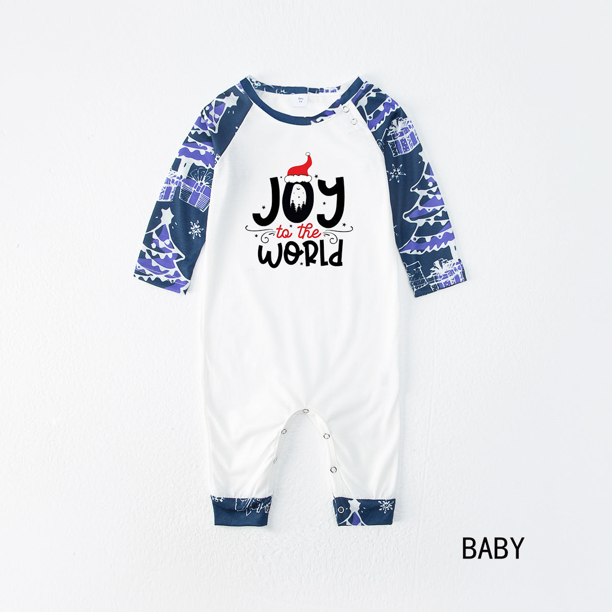 Joy World Pattern Matching Family Christmas Pajamas