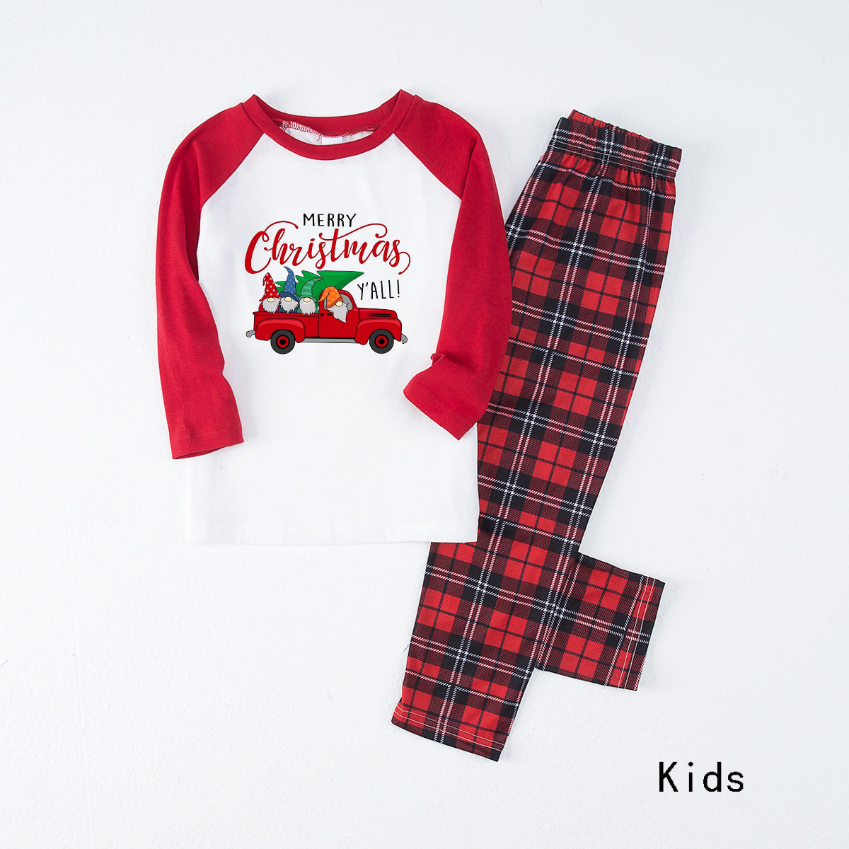 Red Christmas Truck Pattern Matching Family Christmas Pajamas-Dog Pajamas Included