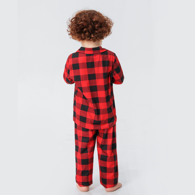 Buffalo Plaid Christmas Pajamas Couple – Adults Matching Holiday Sleepwear