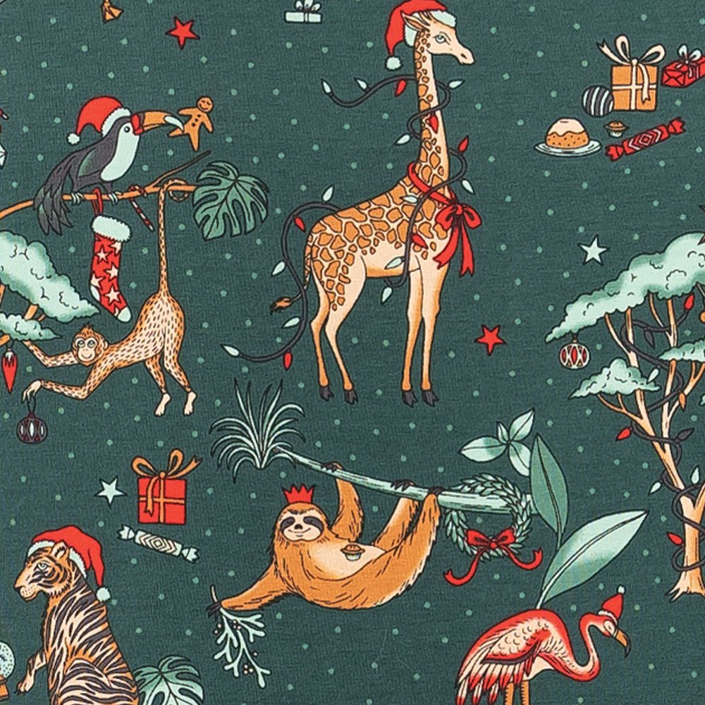 Christmas Cute Animals Dog Pajamas – Matching Pet Holiday Outfit to Match the Family