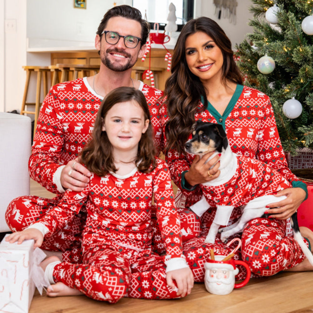 Christmas Elk Matching Family Christmas Pajamas