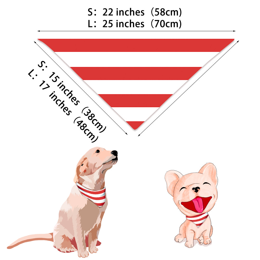 Red White Striped Family Pajamas Flat Lay – Complete Matching Set with Dog Outfit
