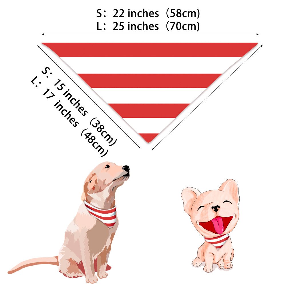 Red White Stripe Matching Pajamas Flat Lay – Complete Family and Dog Set
