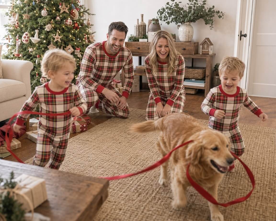 How to Take the Perfect Family Christmas Pajamas Photo