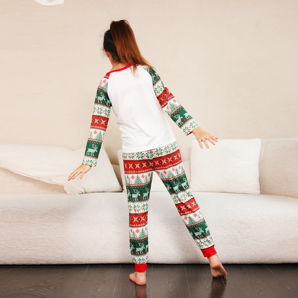 Christmas Elements Matching Family Pajamas (Dog Pajamas Included)