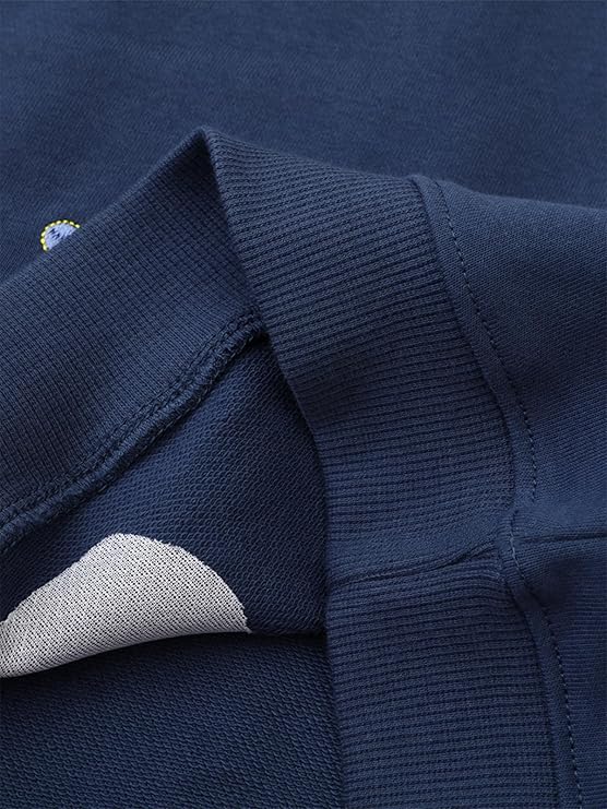 Blue children's sweatshirt with butterfly embroidery