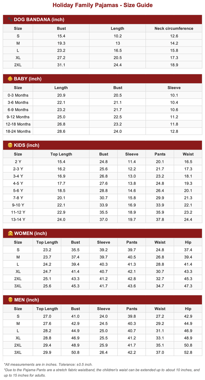 Size Guide 1