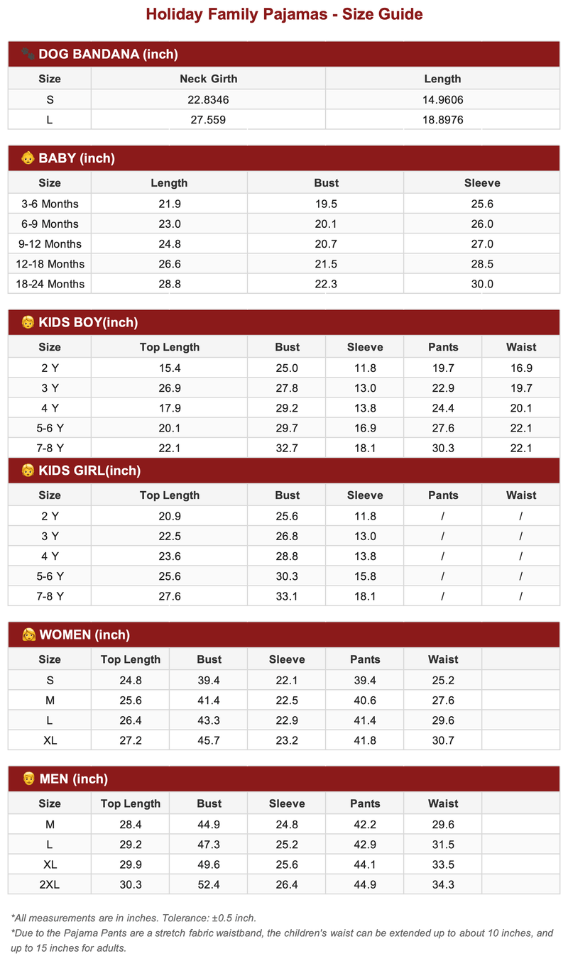 Size Guide 1