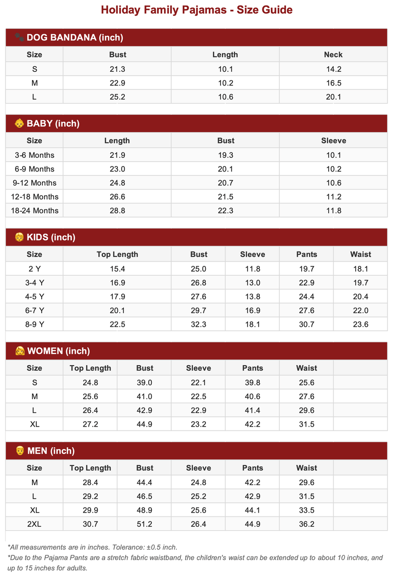 Size Guide 1