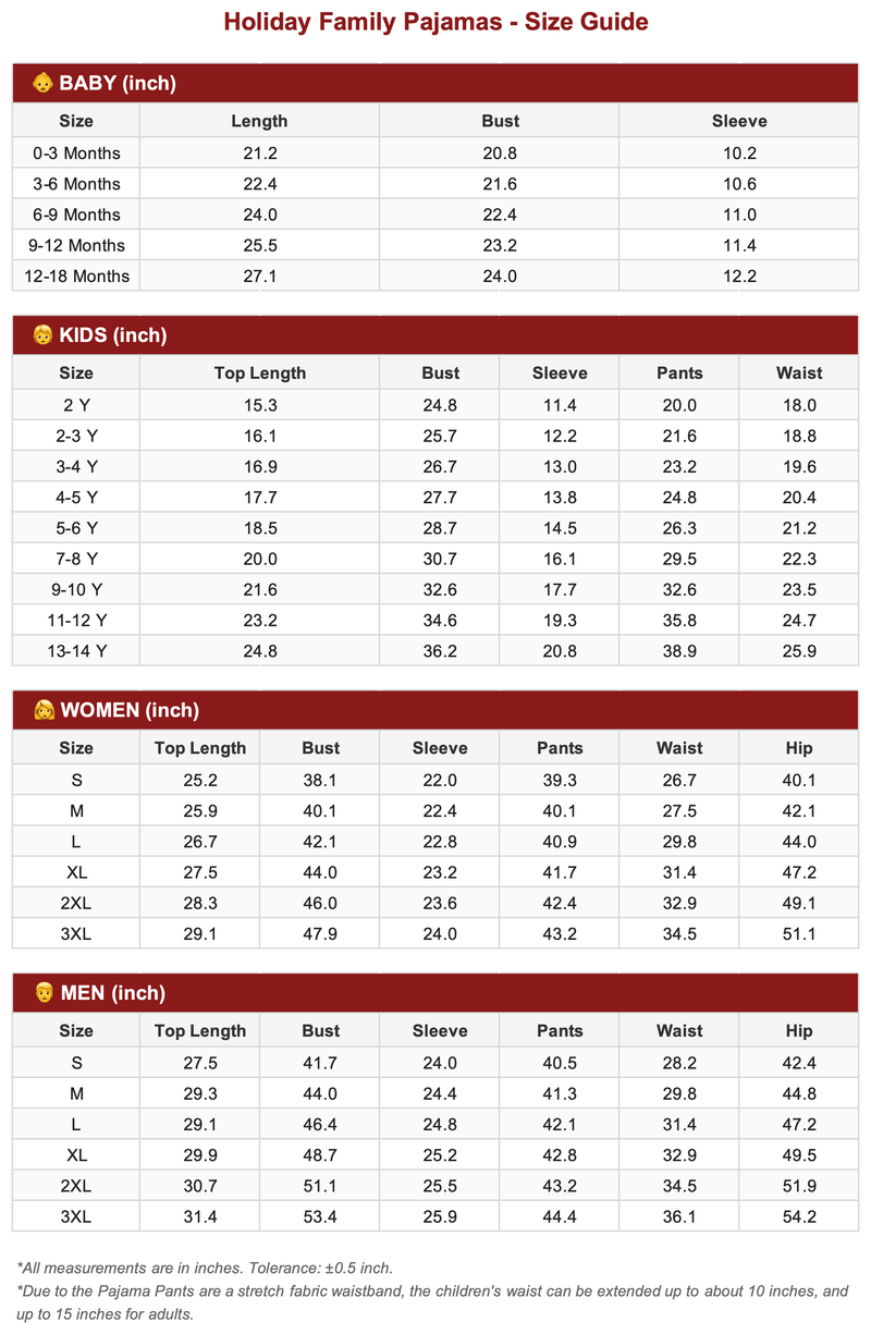 Size Guide 1