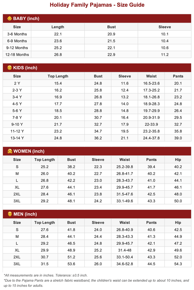 Size Guide 1