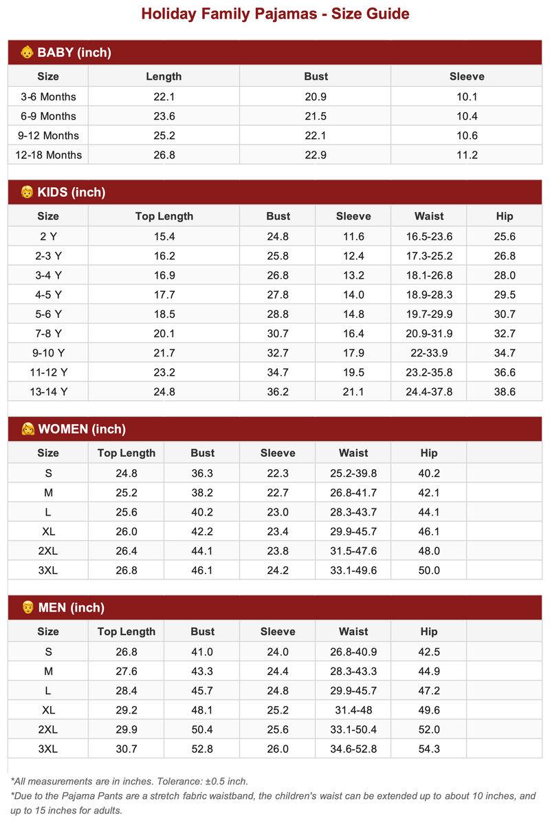 Size Guide 1