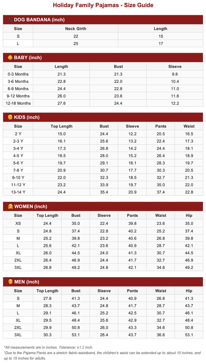 Size Chart 1