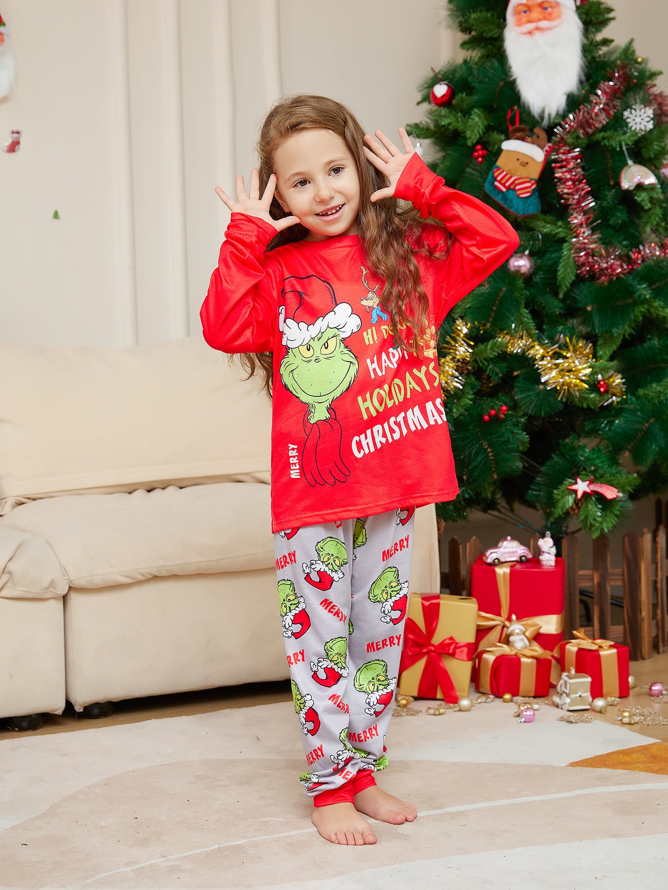 Classic Grinch Matching Family Christmas Pajamas| Adults, Kids & Dog Pajamas