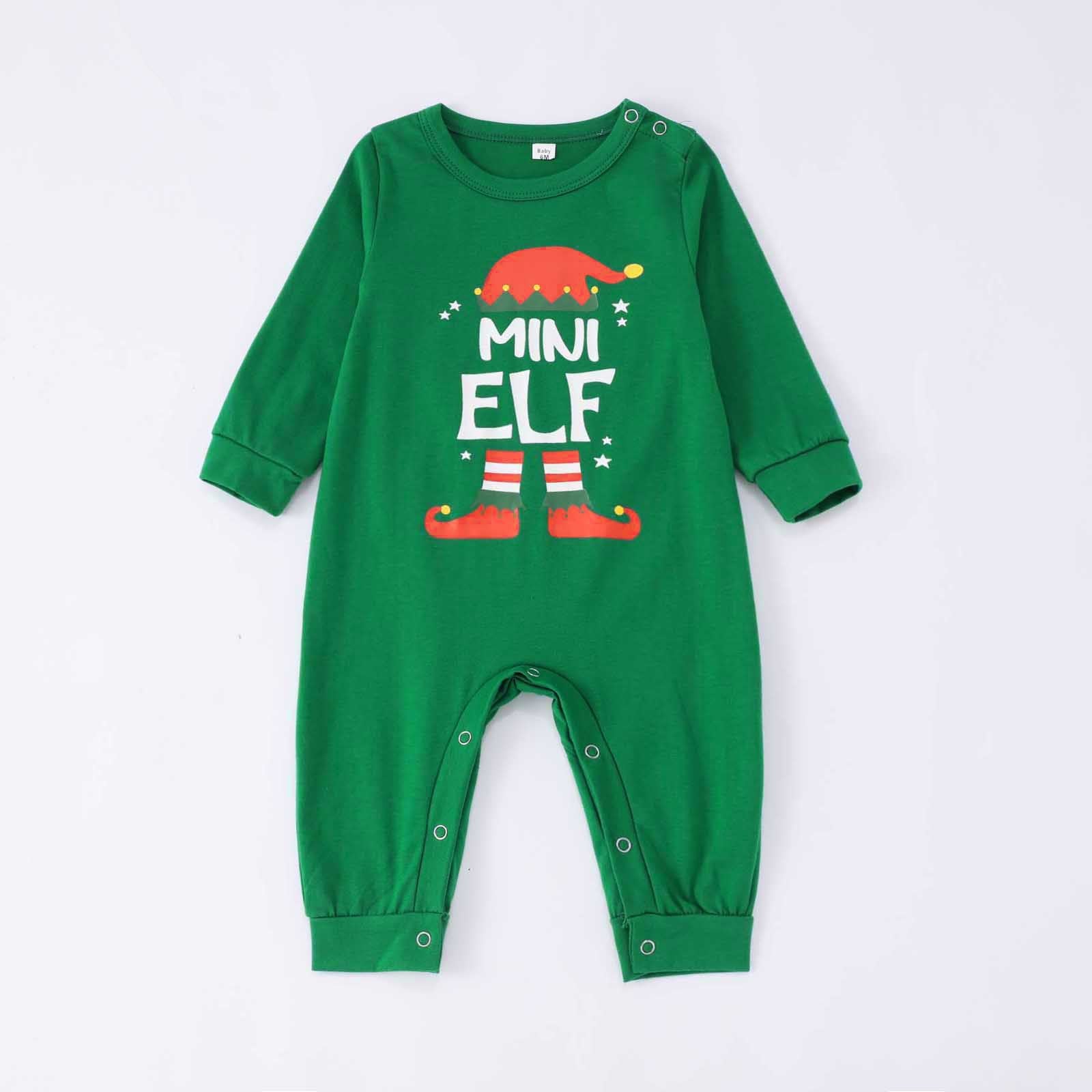 Classic Christmas plaid Elf Matching Family Christmas Pajamas