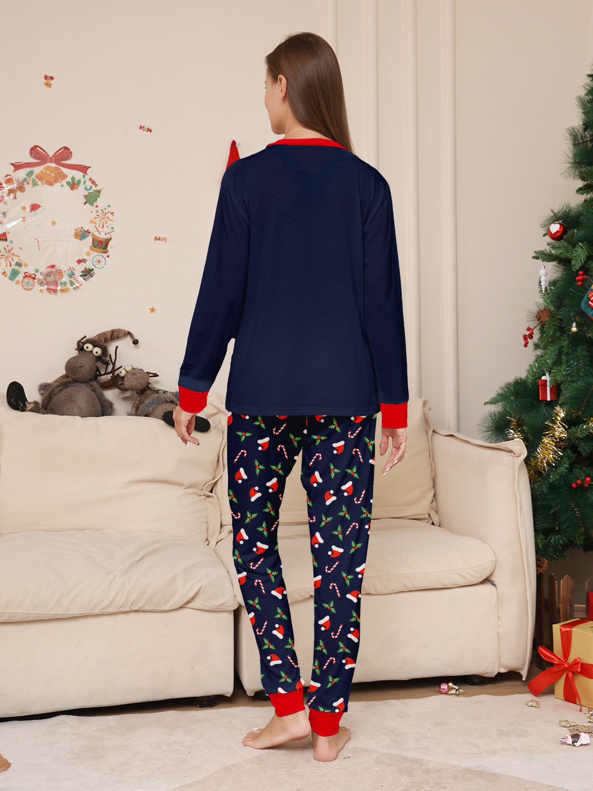 Blue Holiday Baby Christmas Pajamas – Infant and Toddler Matching Holiday Sleepwear Set
