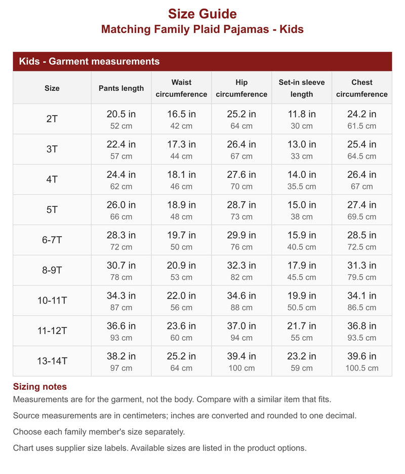 Size Chart 3